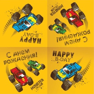 Салфетки Тачки Монстры Трак 12шт