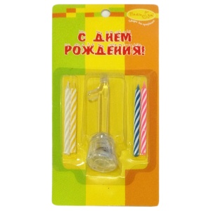 Свечи с мигающим держателем Цифра 1
