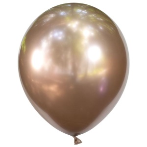 Латексный воздушный шар Y 12"/30см Хром CHAMPAGNE GOLD 50шт