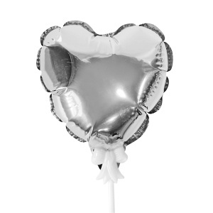 Шар самодув "Сердце" Silver