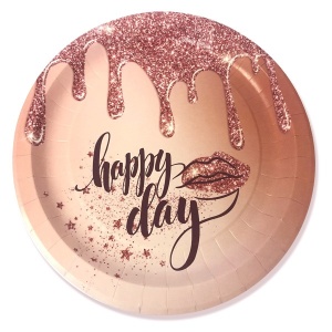 Тарелки бумажные Happy Day 6 шт