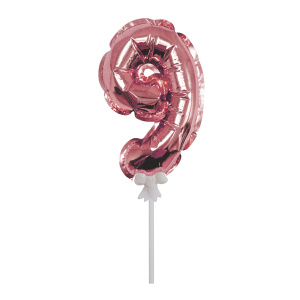 Шар самодув "Цифра 9" Rose Gold