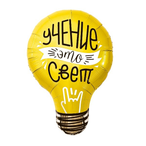 Фигура Лампочка, учение – свет! 54х71 см