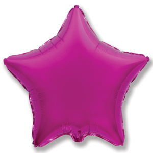 воздушные шары, шары из фольги, FM Мини Звезда PURPLE 9"/23см