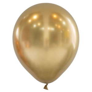 Воздушный шар 12"/30см Хром GOLD 025 50шт
