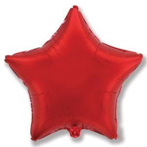 воздушные шары, шары из фольги, FM Ультра Звезда RED 30"/76см