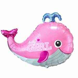 Фигура Кит "Для Девочки" розовый 34"/86см