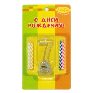 Свечи с мигающим держателем Цифра 7