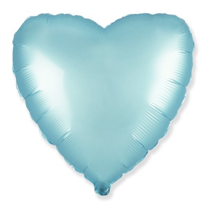 FM Сердце Пастель сатин BLUE
