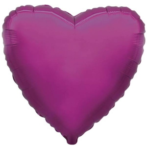 воздушные шары, шары из фольги, FM Мини Сердце PURPLE 9"/23см