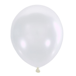 воздушные шары, M 9"/23см Перламутр WHITE 072 100шт