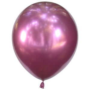 Латексный воздушный шар Y 12"/30см Хром FUSCHIA 50шт