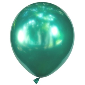 Латексный воздушный шар Y 12"/30см Хром GREEN 50шт
