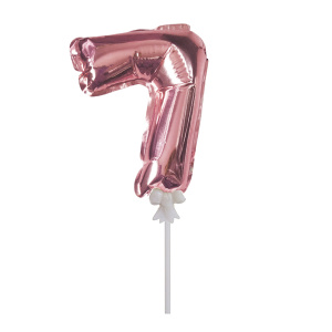 Шар самодув "Цифра 7" Rose Gold